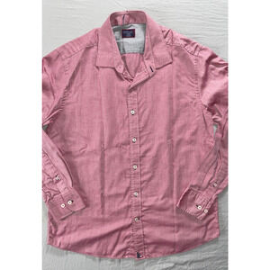 Untuckit Banner Slim Fit Long Sleeve Button Front Sport Shirt. USA Flag Logo, XL